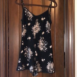 Wet Seal black floral romper